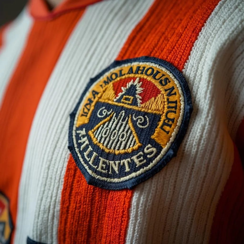 Detalle de camiseta histórica del club